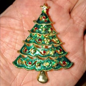Christmas Tree Brooch Pin